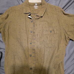 Kuhl Olive Green Casual Button Down Shirt
